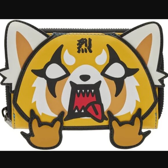 Sanrio Loungefly Aggretsuko Cosplay Zip Around Wallet - Picture 5 of 7